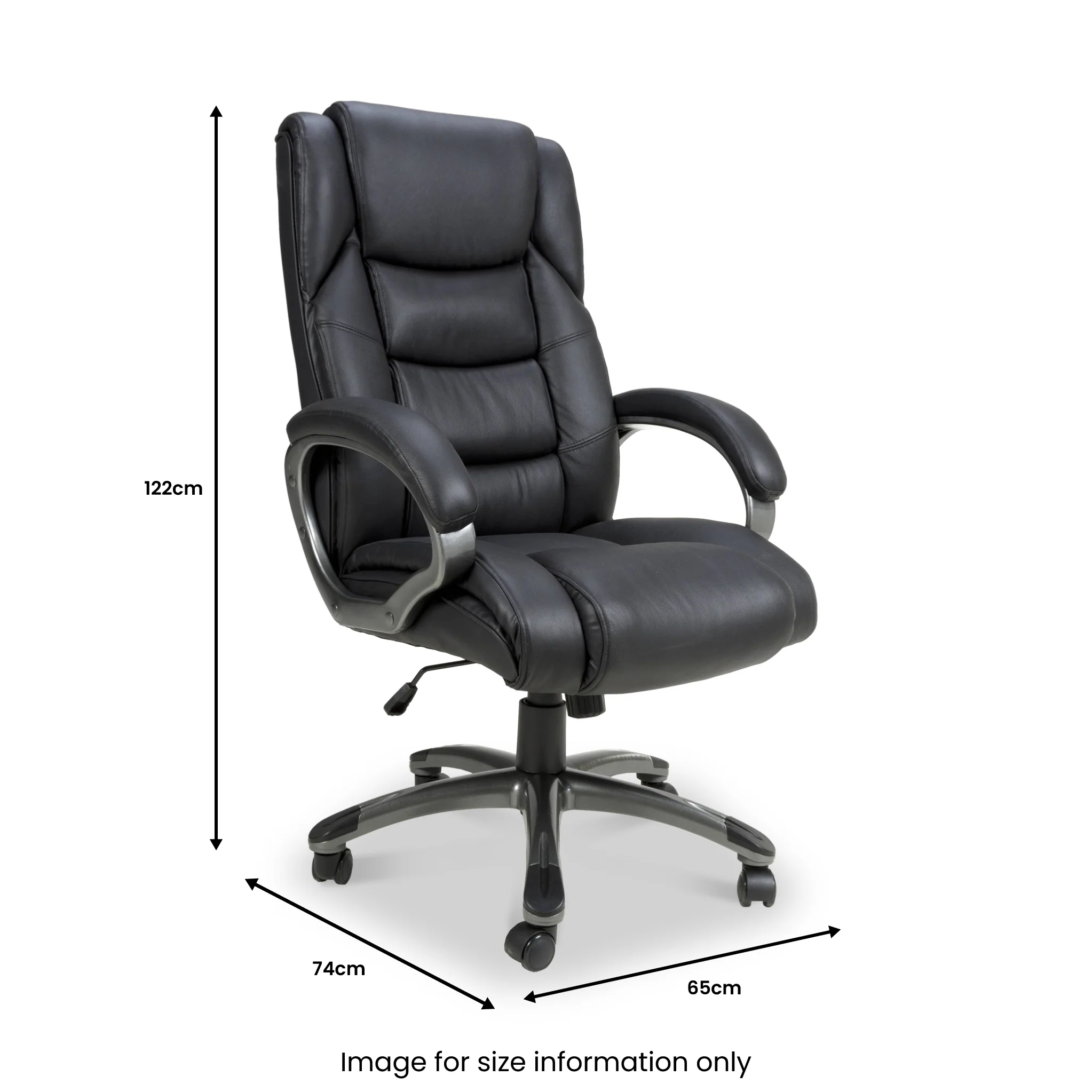 Stevens Leather Office Chair - Image 16