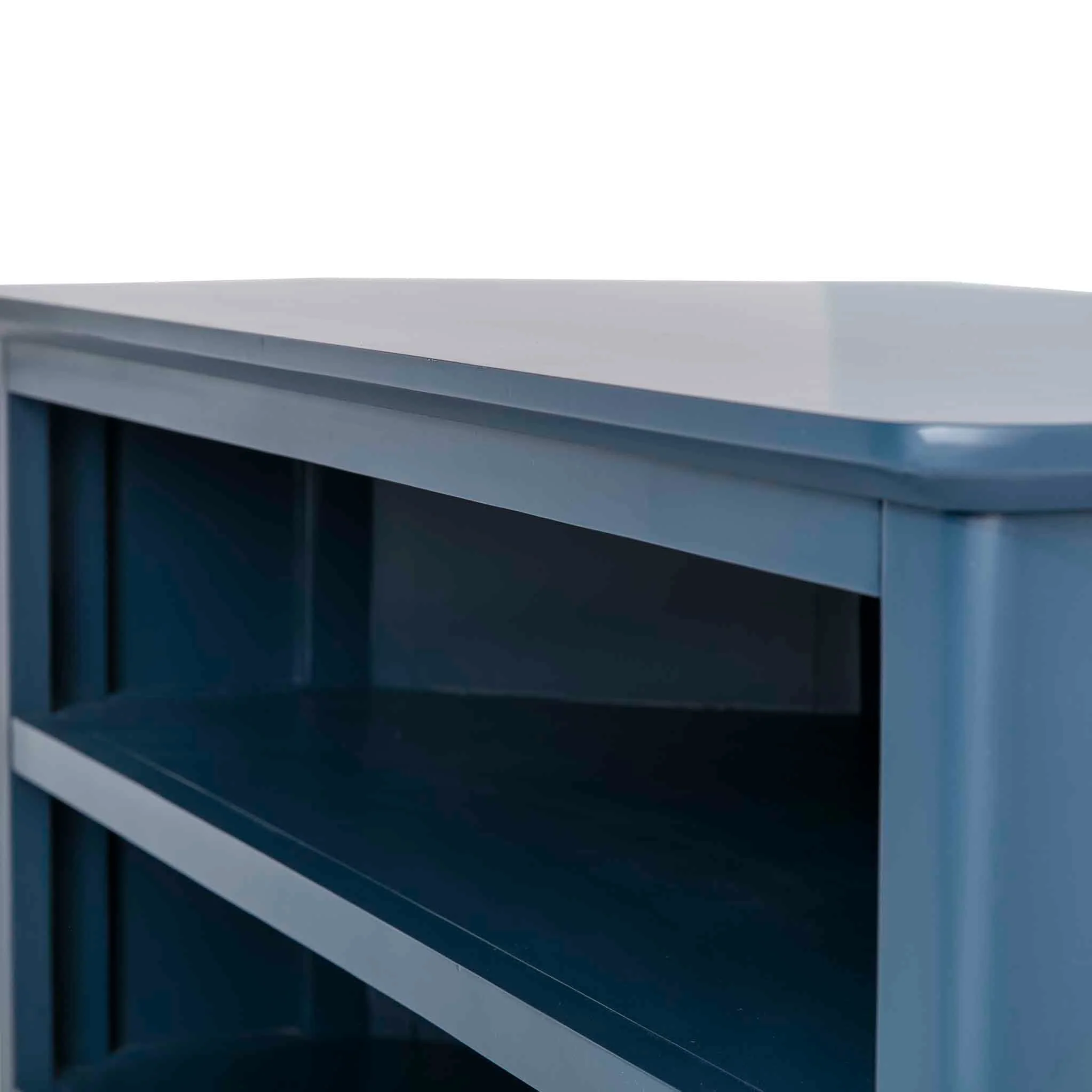 Stirling Blue Corner TV Stand - Image 10