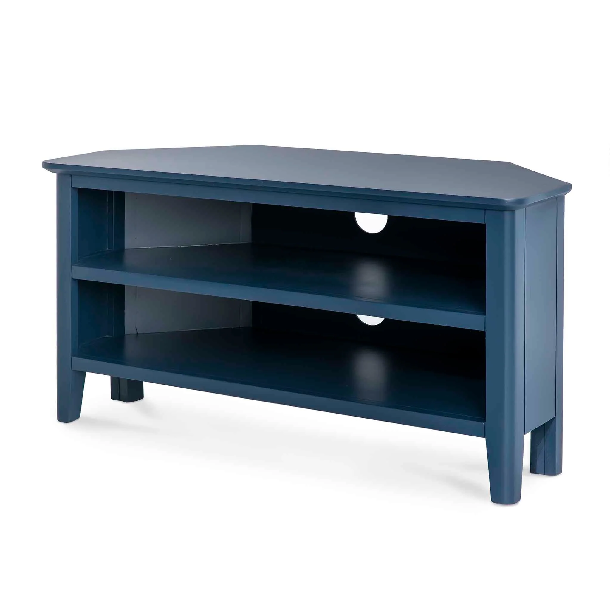 Stirling Blue Corner TV Stand - Image 3