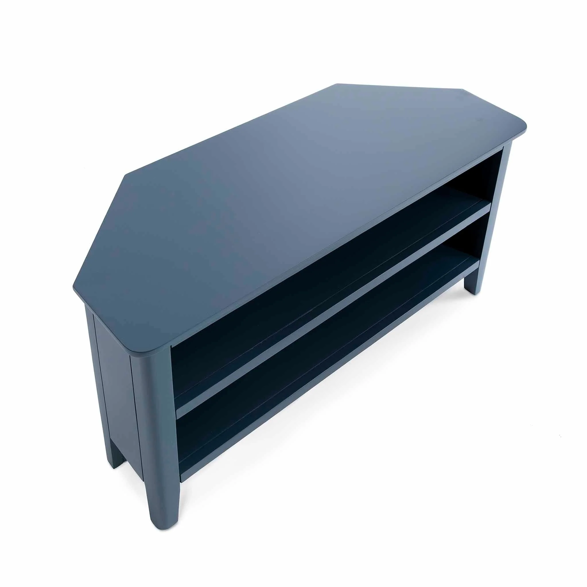 Stirling Blue Corner TV Stand - Image 4