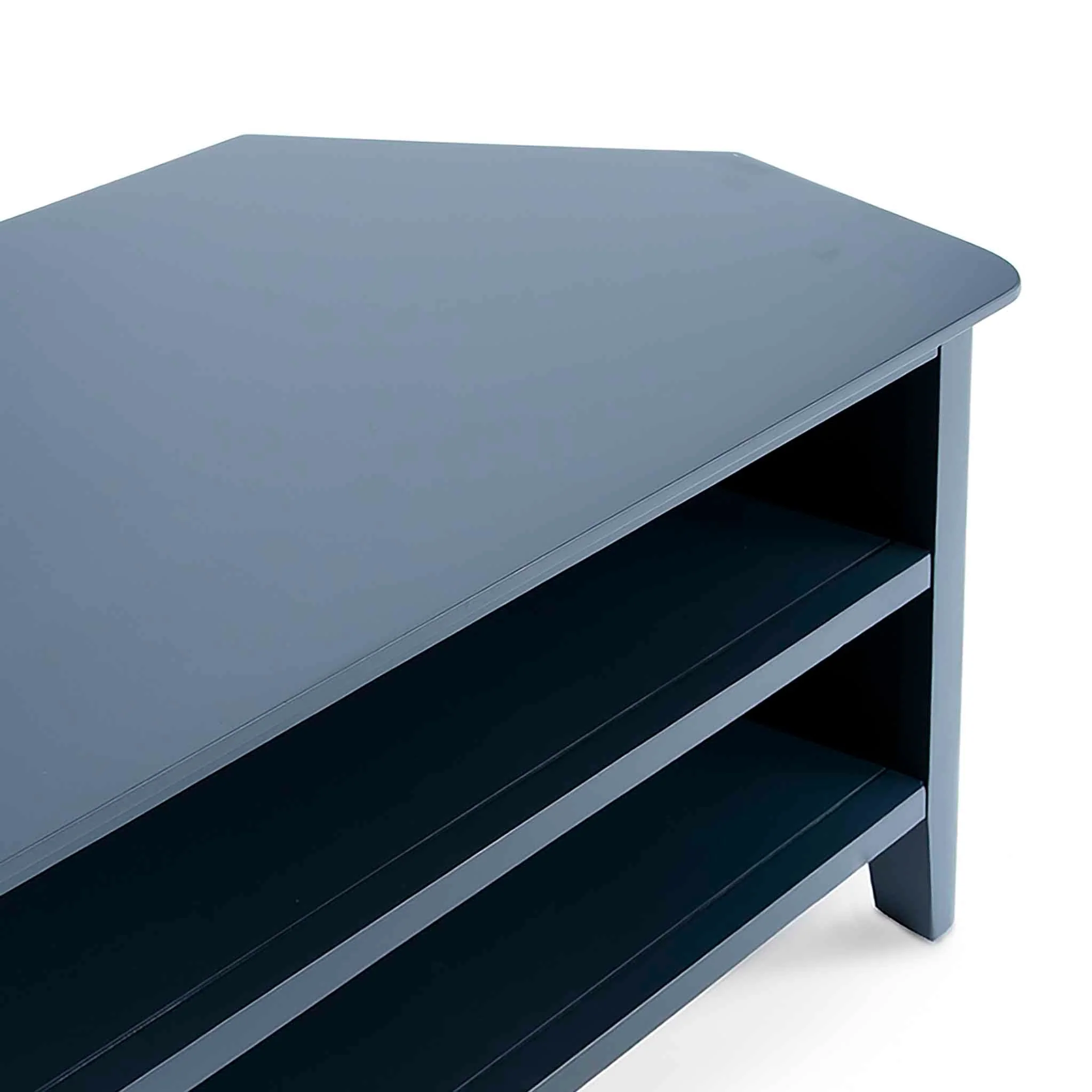 Stirling Blue Corner TV Stand - Image 6