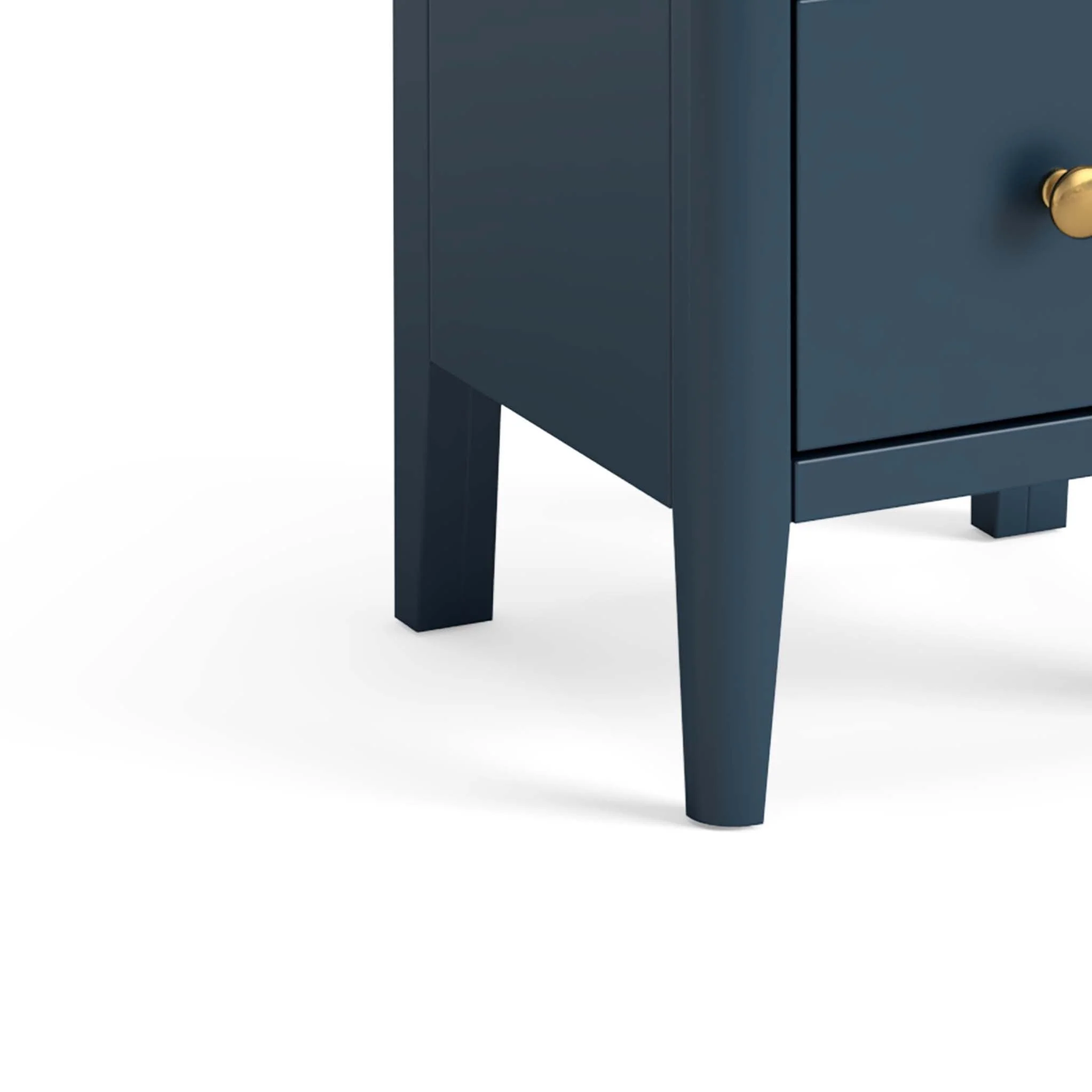 Stirling Blue Narrow Bedside Table - Image 3