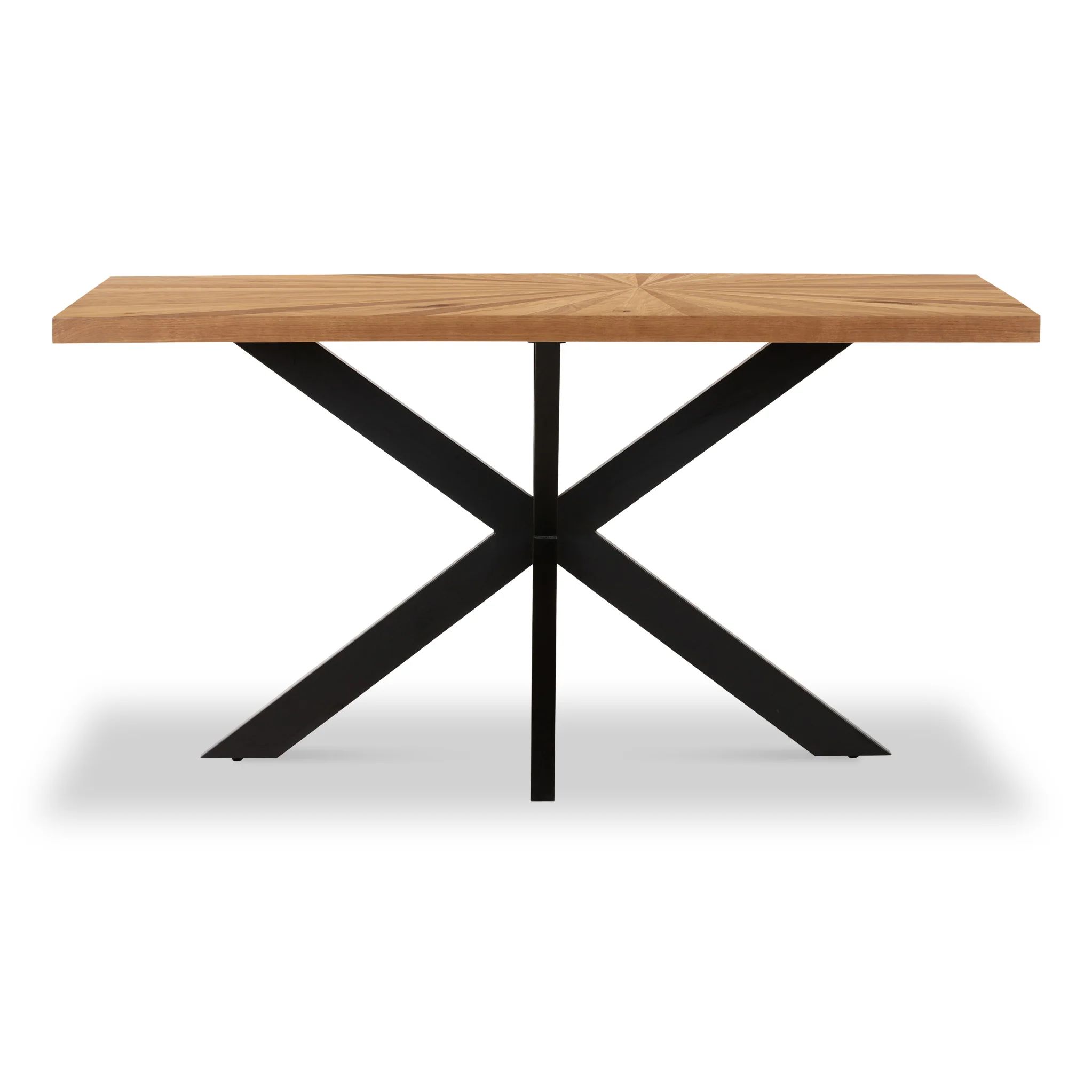 Sunburst Oak 180cm Rectangular Dining Table - Image 3