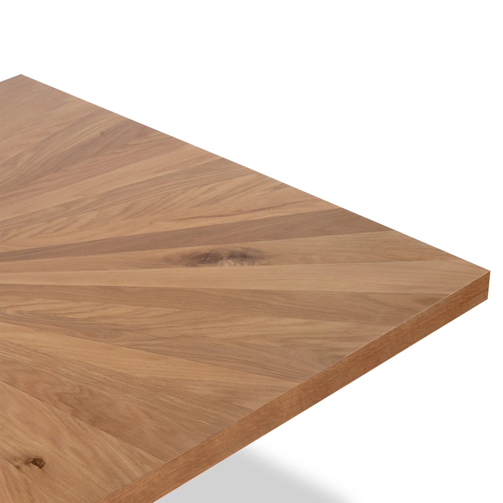Sunburst Oak 180cm Rectangular Dining Table - Image 7
