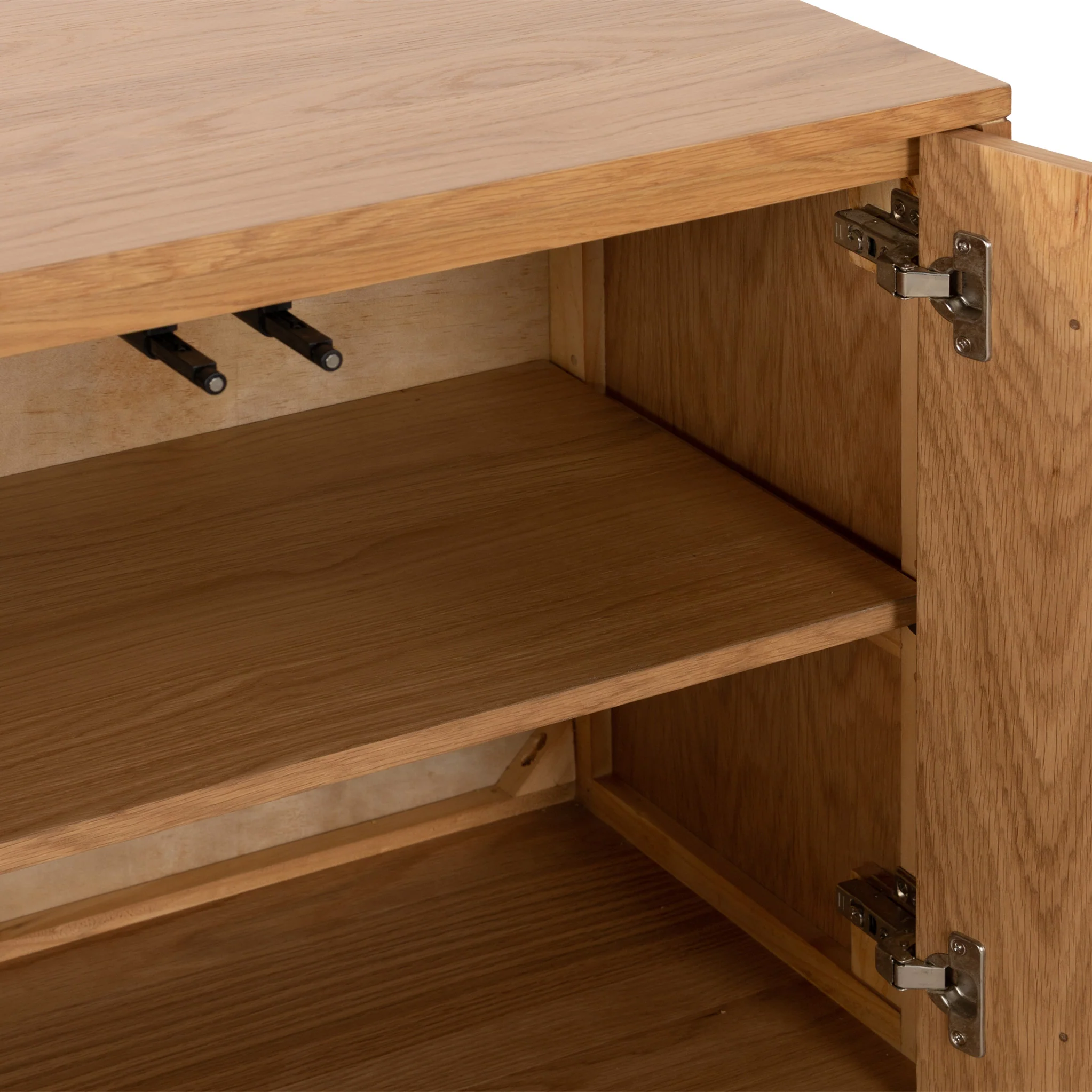 Sunburst Oak 2 Door Sideboard - Image 9