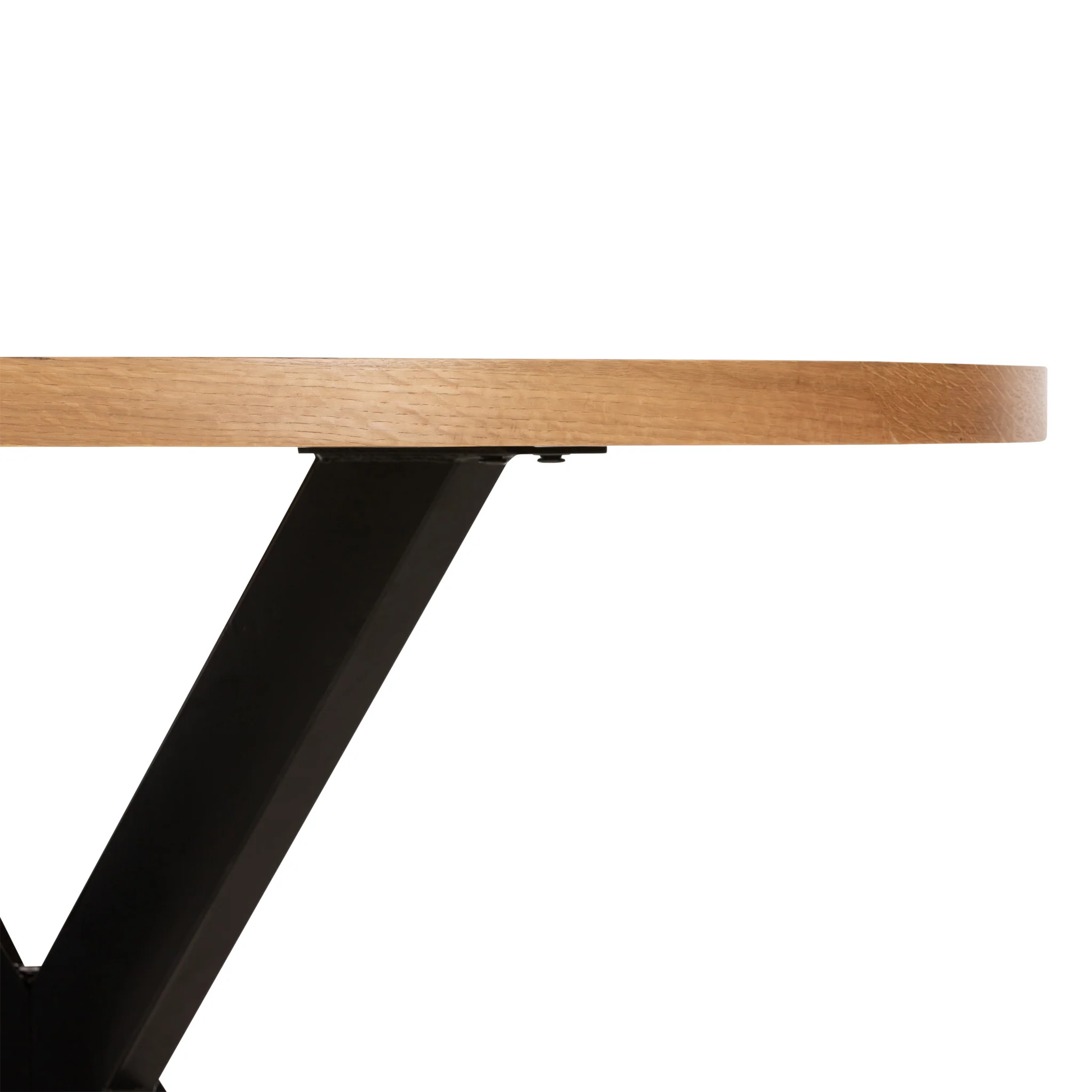 Sunburst Oak Round Dining Table - Image 5