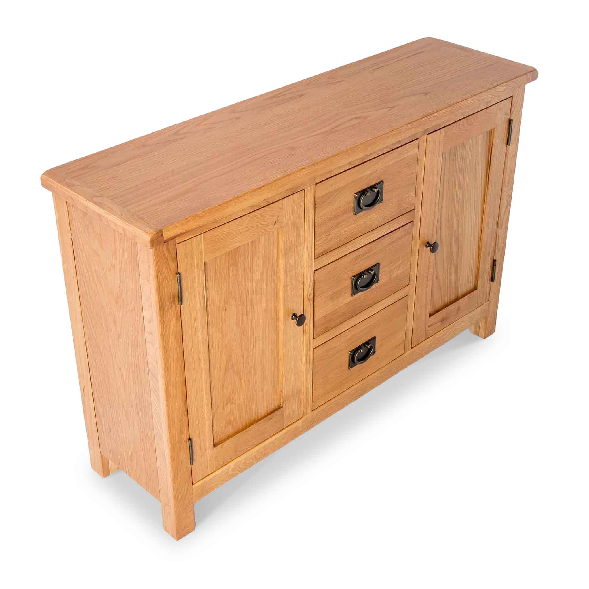 Surrey Oak 3 Drawer Sideboard - Image 6