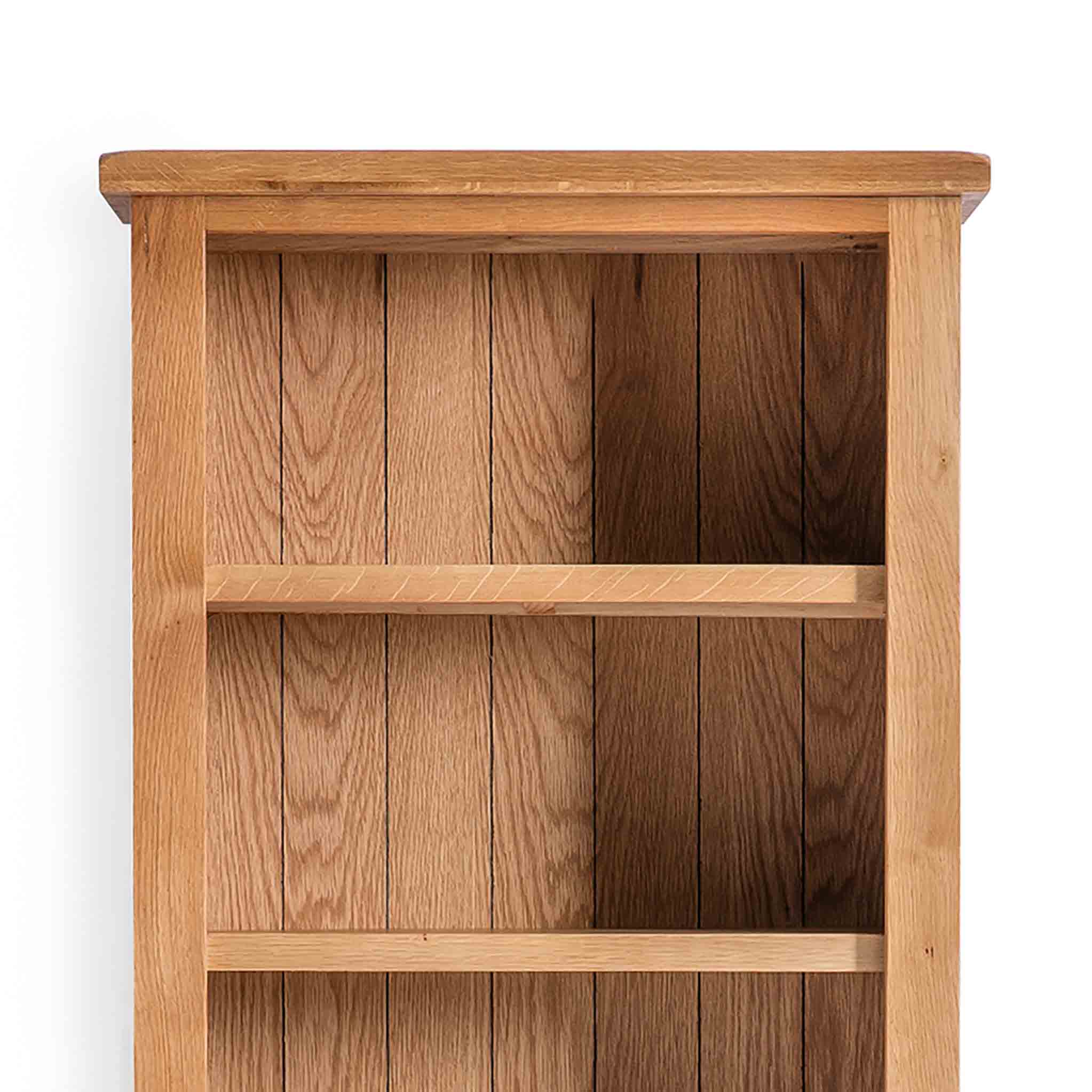 Surrey Oak Slim Bookcase - Image 5