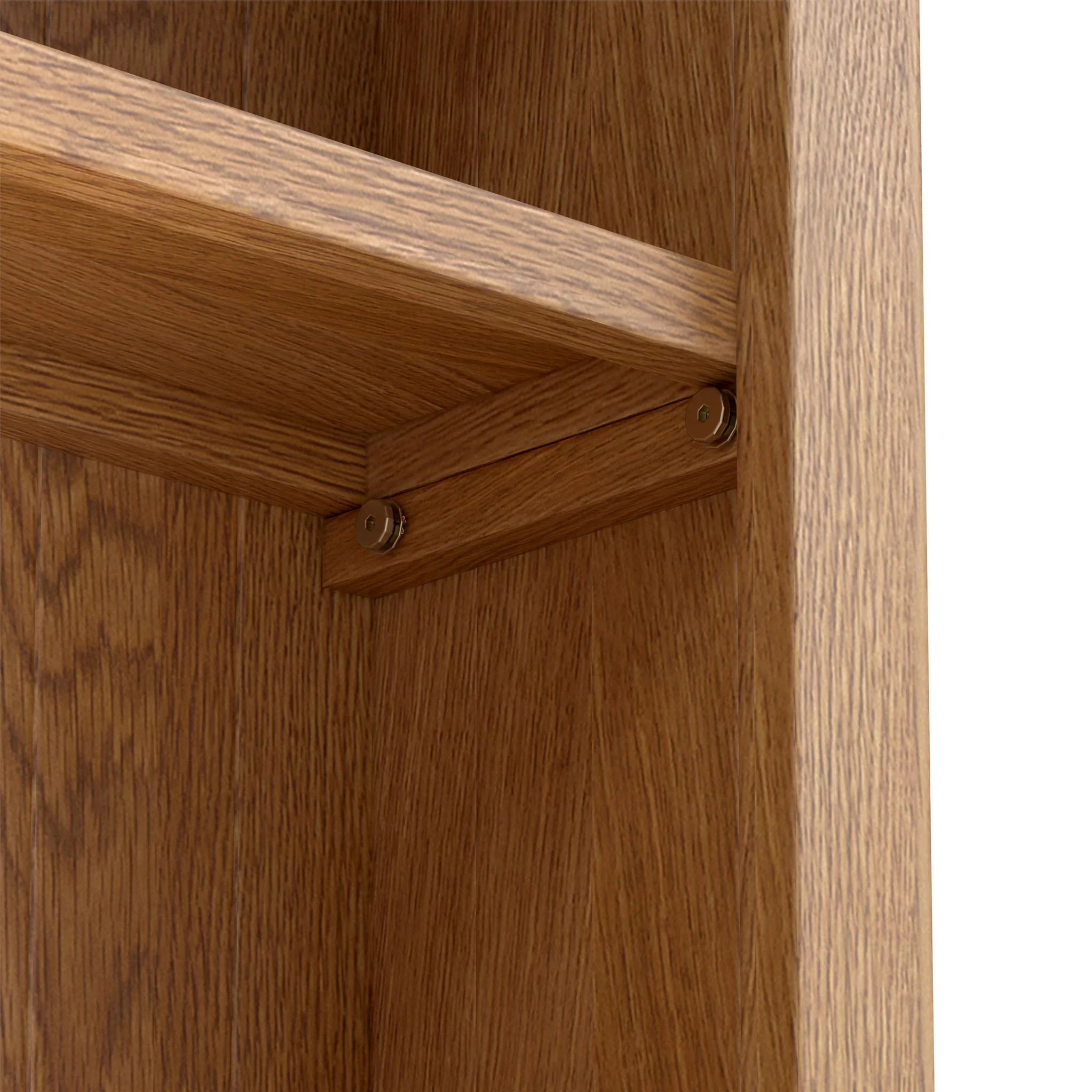 Surrey Oak Slim Bookcase - Image 8