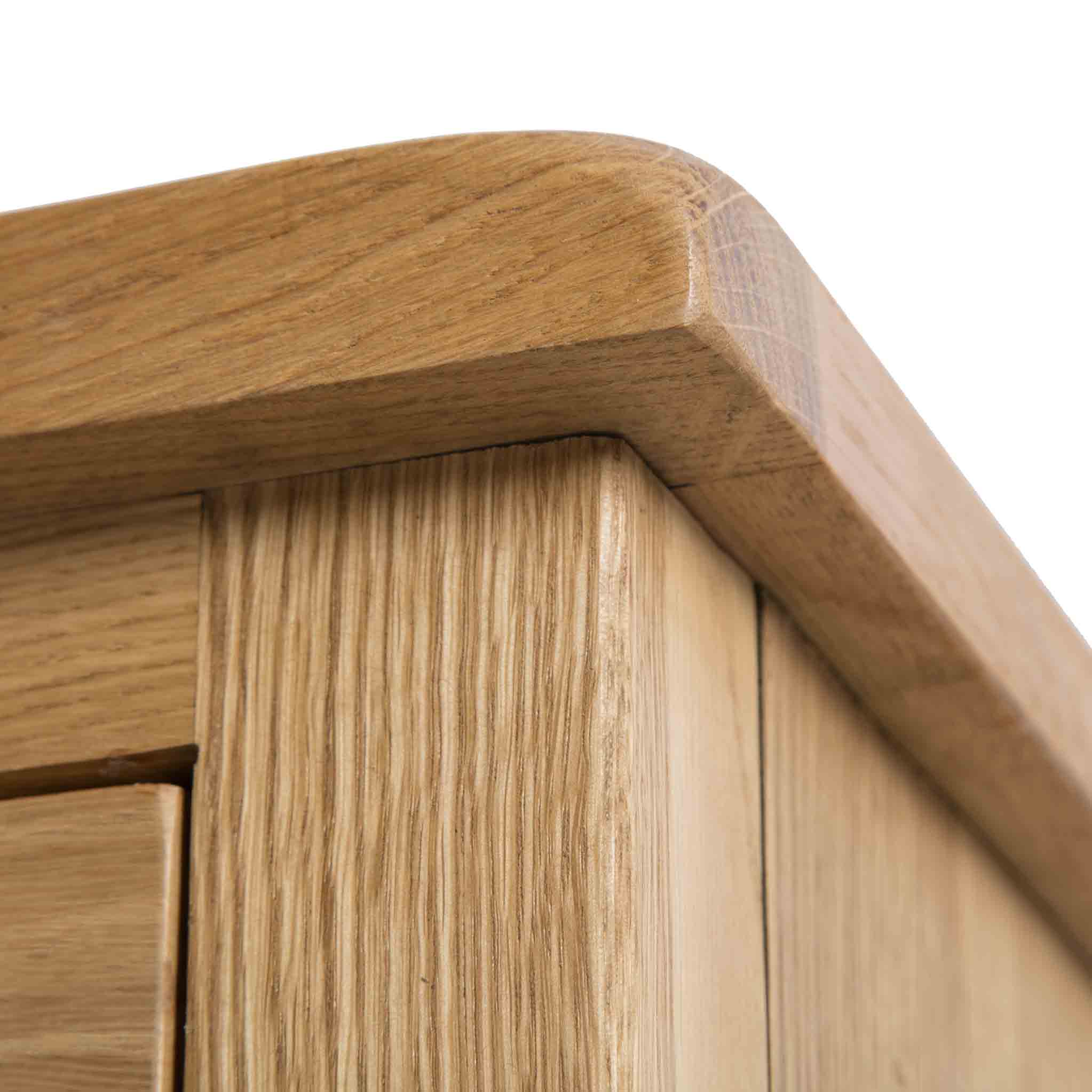 Surrey Oak Slim Bedside Table - Image 9