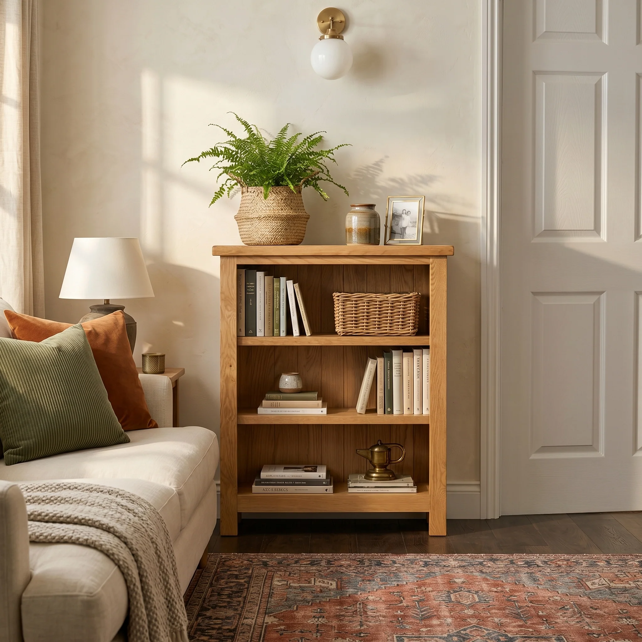 Surrey Oak Small Bookcase - Image 2