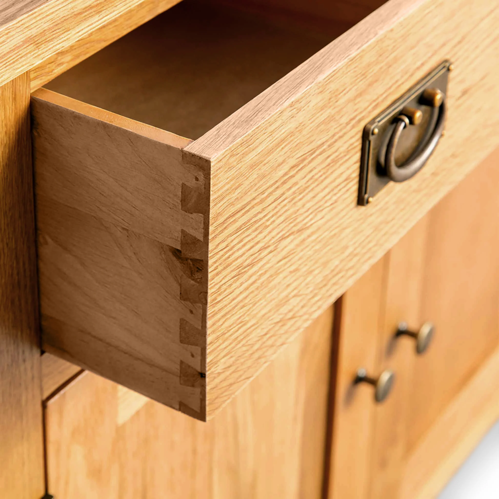 Surrey Oak Small Sideboard - Image 11