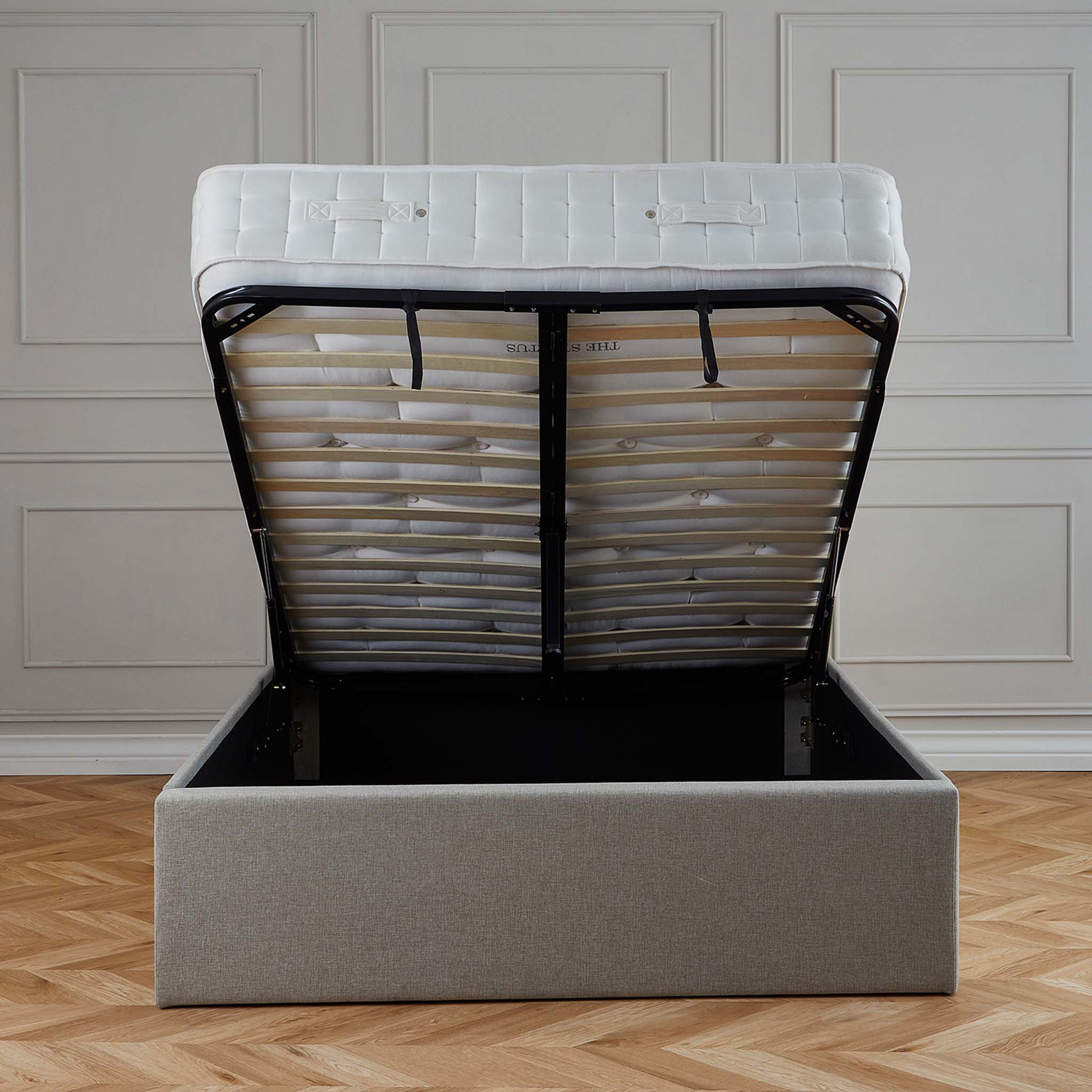 Sutton Upholstered Ottoman Storage Bed Frame - Image 9