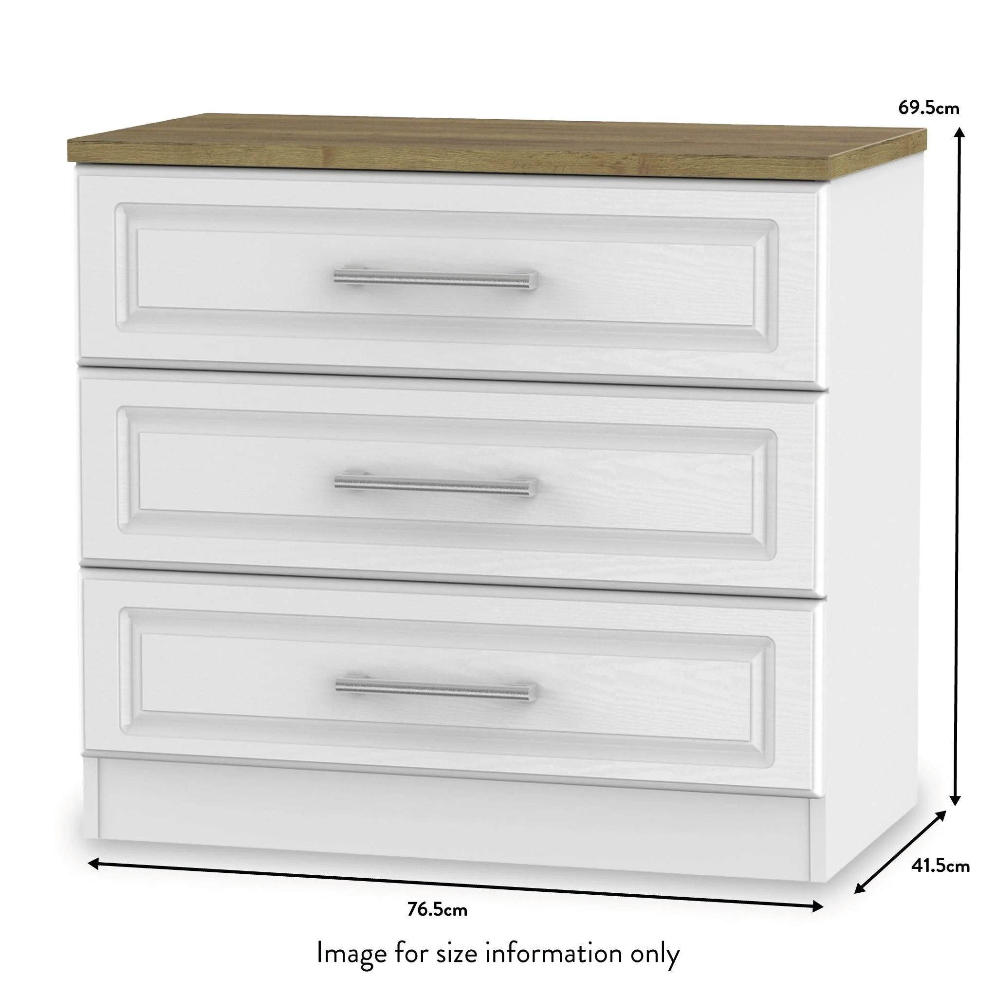 Talland 3 Drawer Chest - Image 13