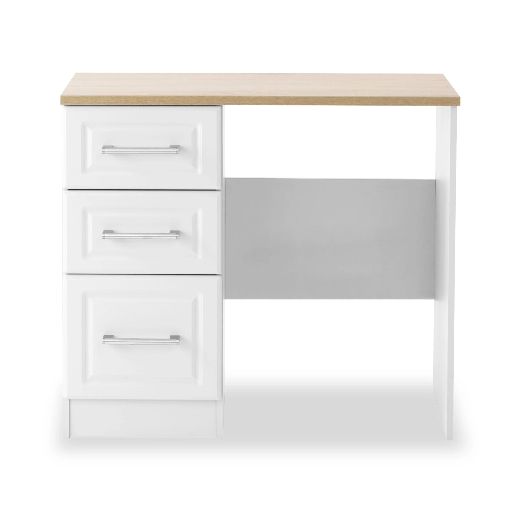 Talland White Dressing Table with Stool - Image 3