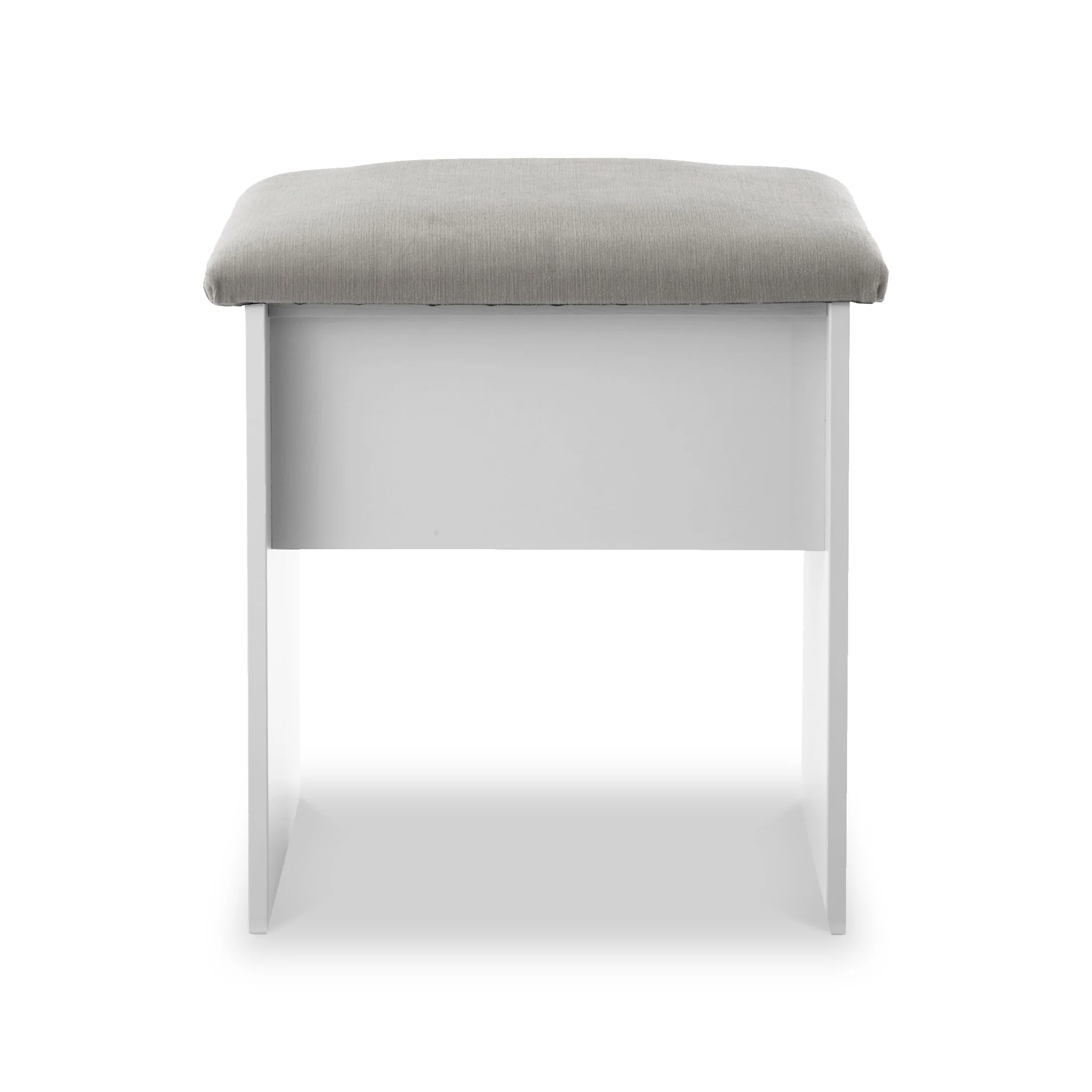 Talland White Dressing Table with Stool - Image 4