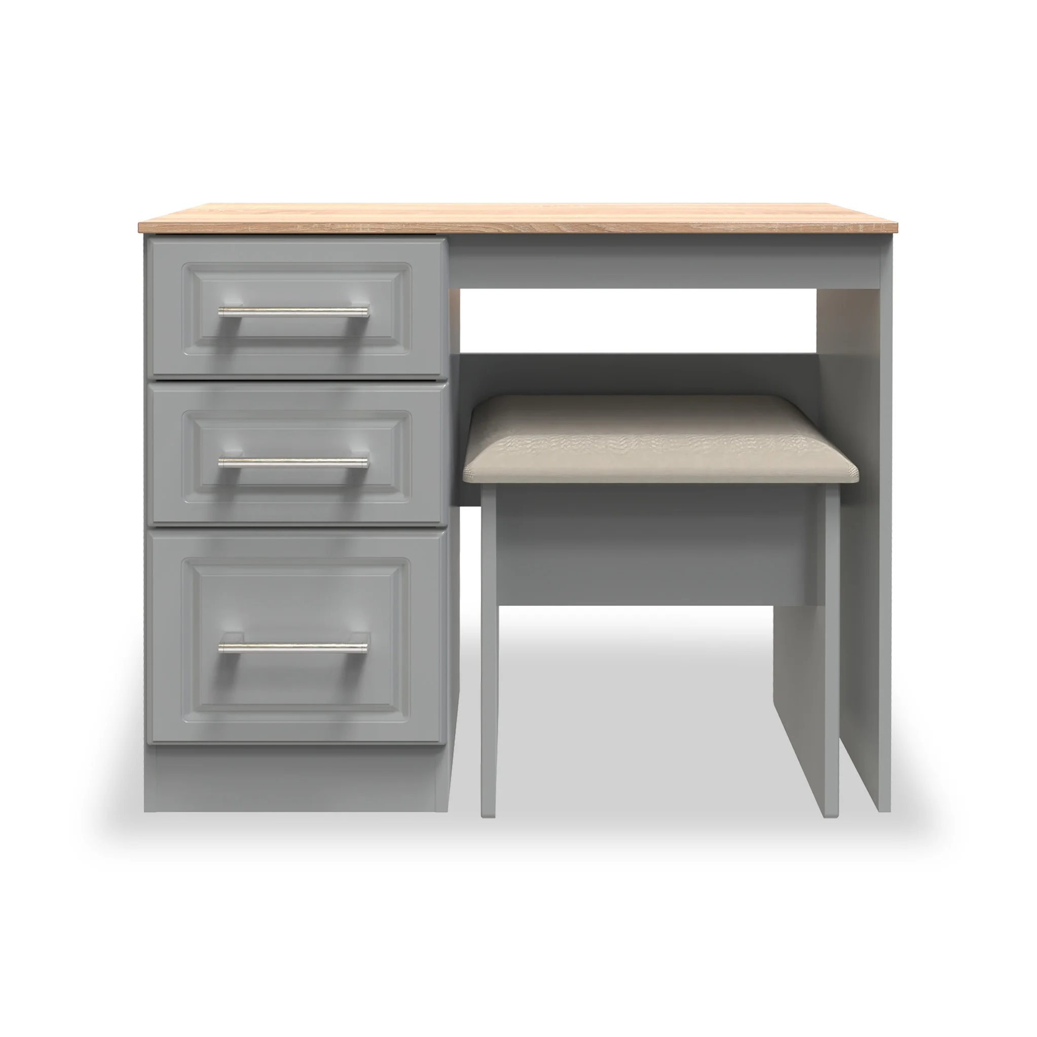Talland White Dressing Table with Stool - Image 6