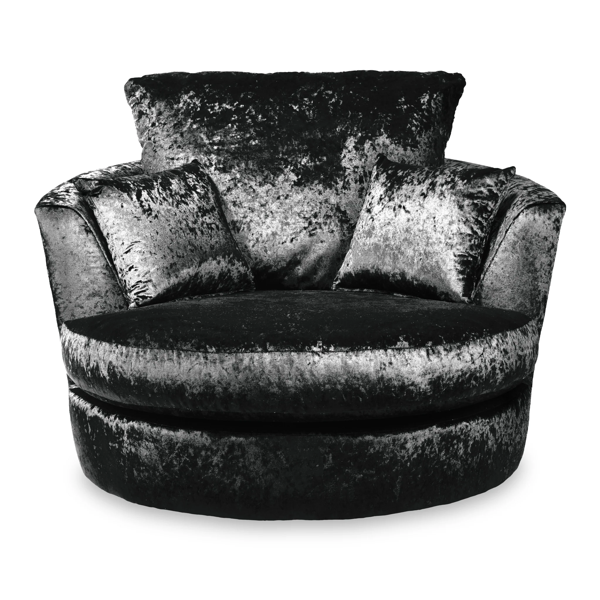 Tamara Crushed Velvet Swivel Chair - Image 10