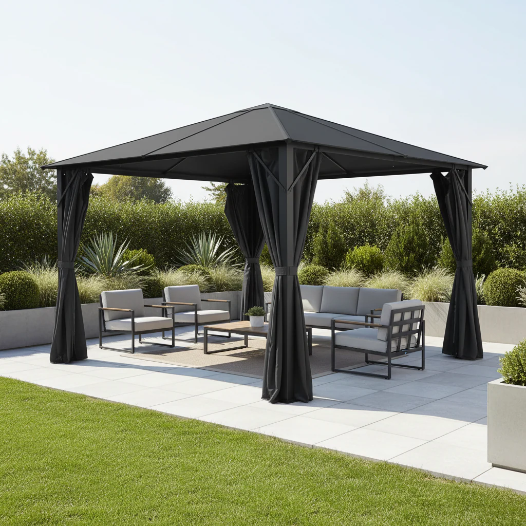 Titan 3m x 3m Galvanised Steel Gazebo - Image 5