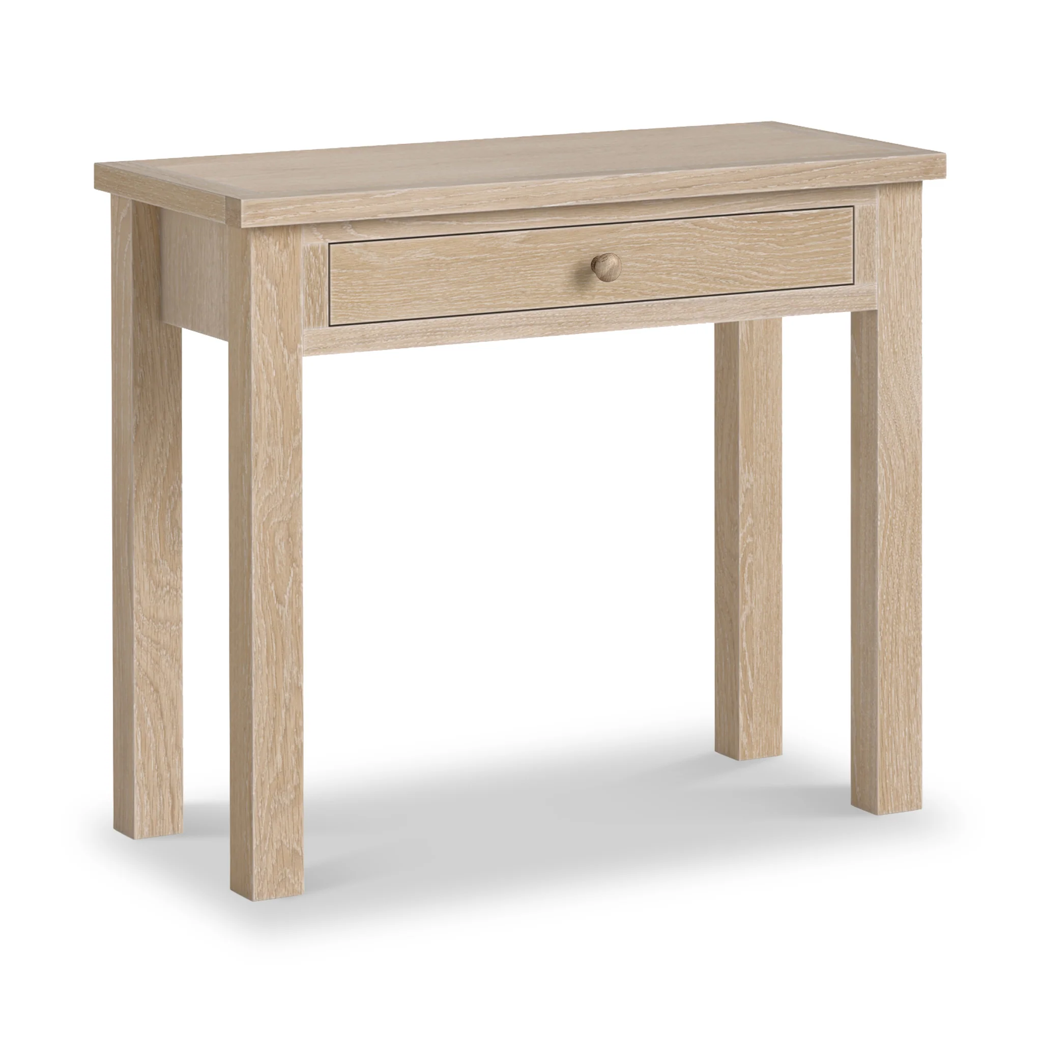 Trelan Washed Oak Single Drawer Dressing Table - Image 2