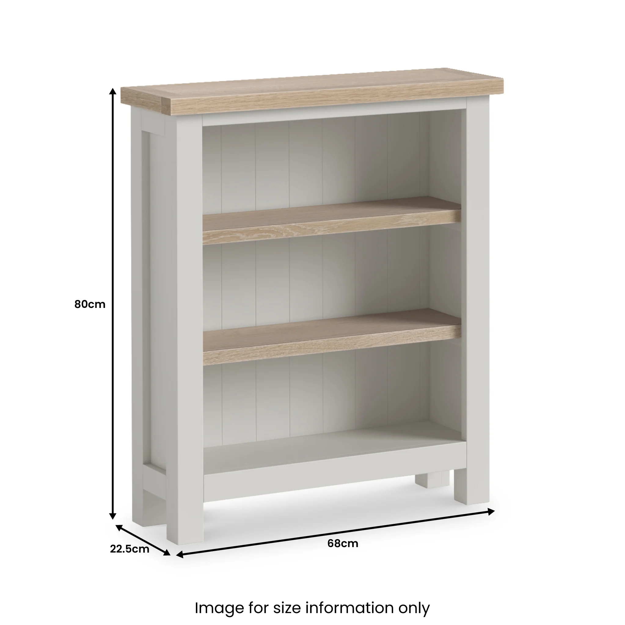 Trelan Painted Low Bookcase - Image 3