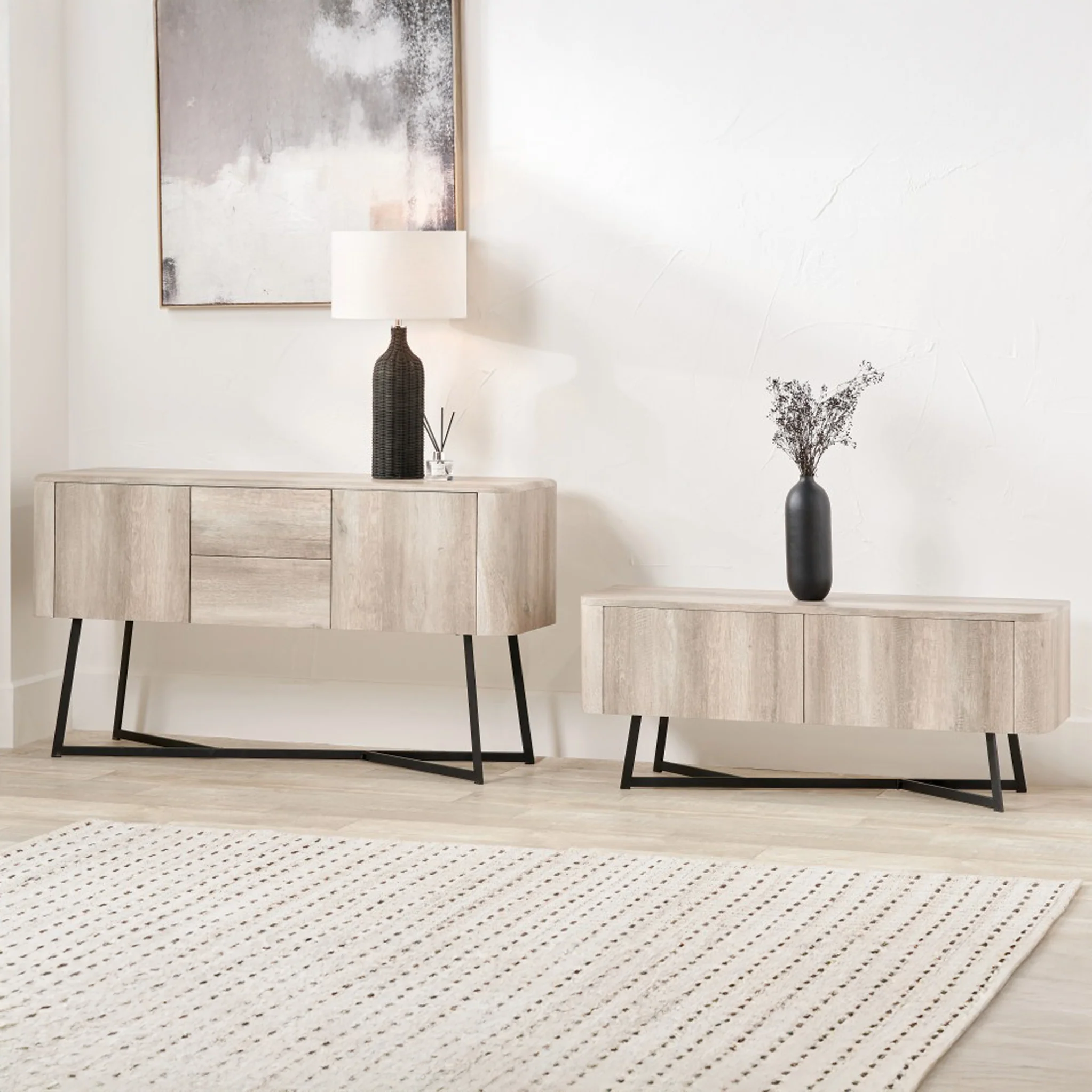 Ukiah Oak Effect Large Sideboard - Image 9