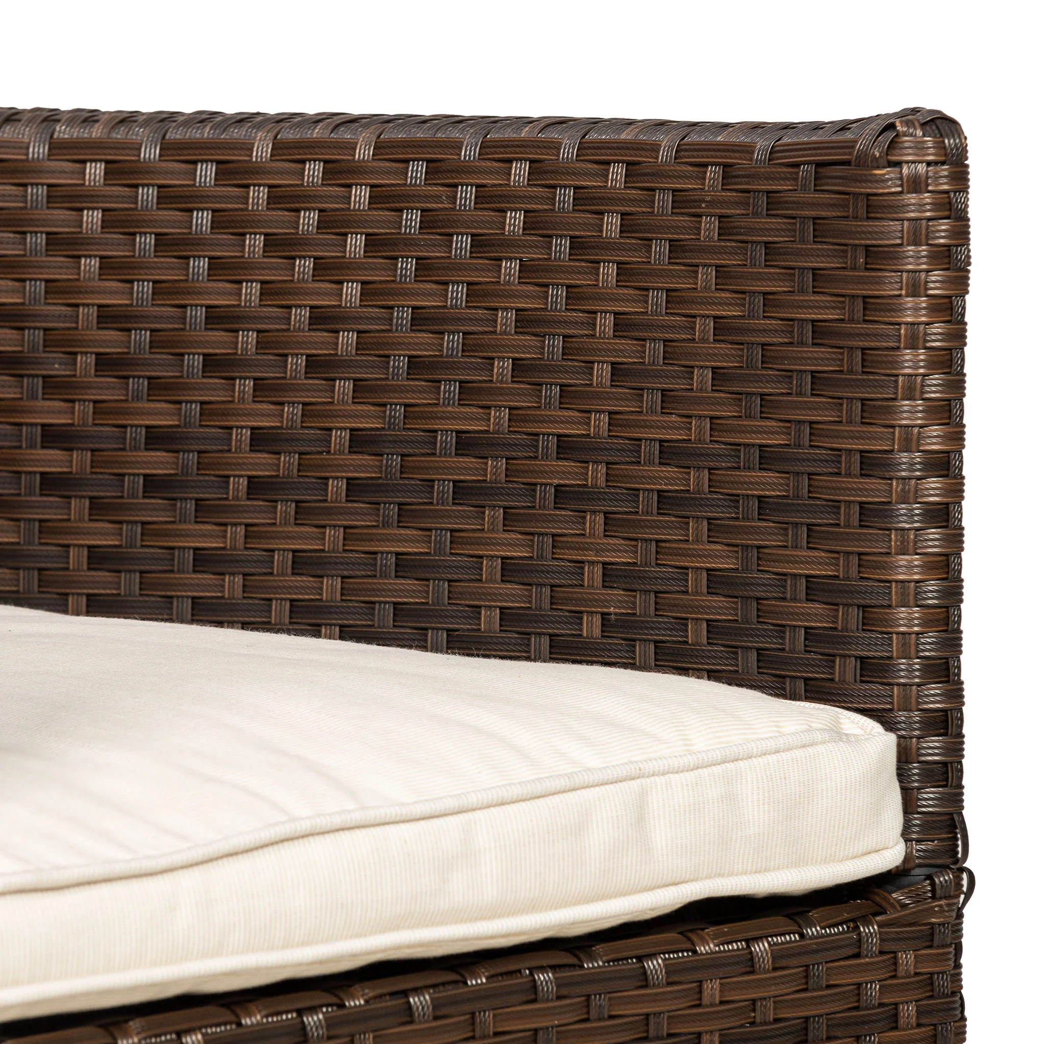Vada 150cm 6 Seat Rattan Rectangular Dining Set - Image 8