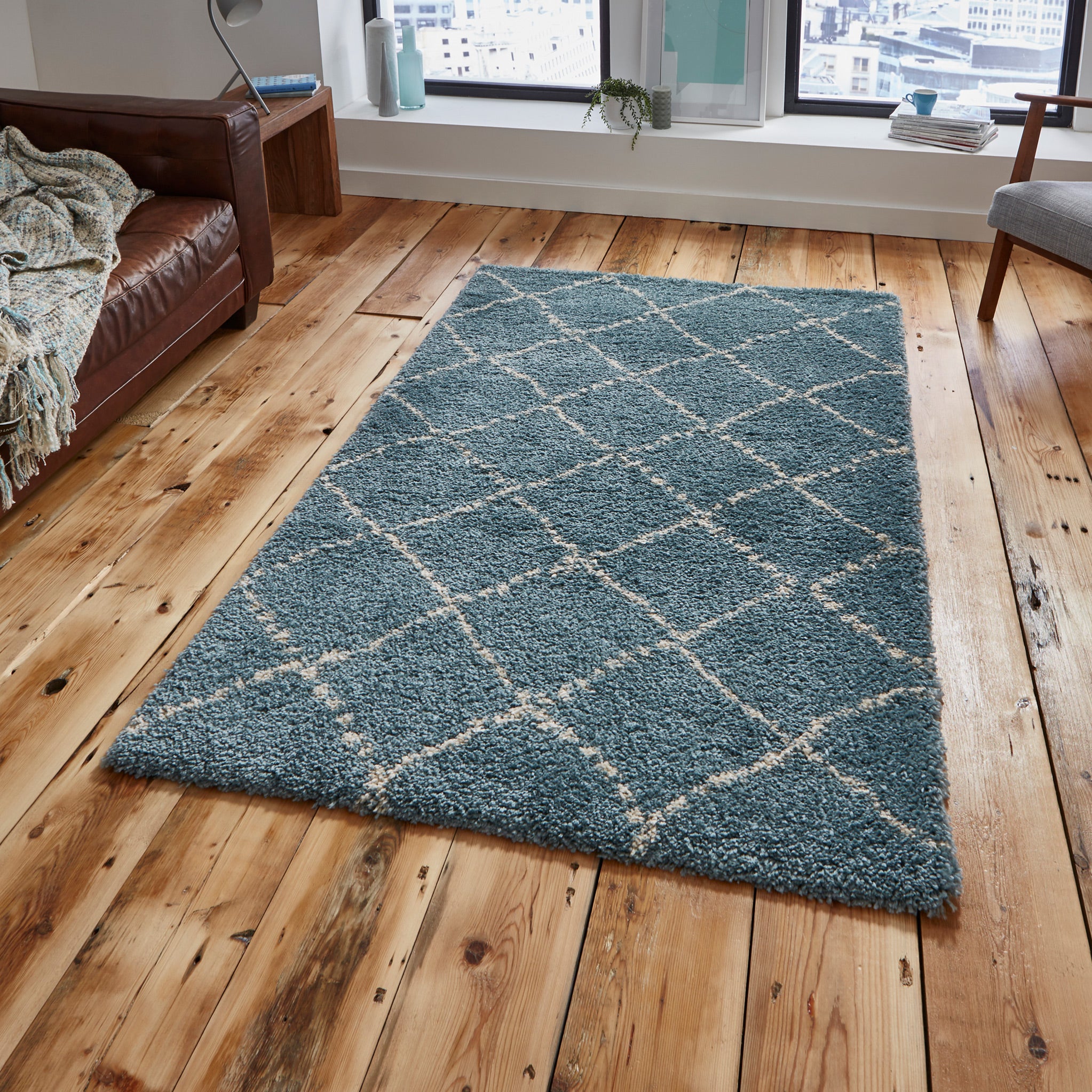 Webster Diamond Two Toned Rug - Image 37