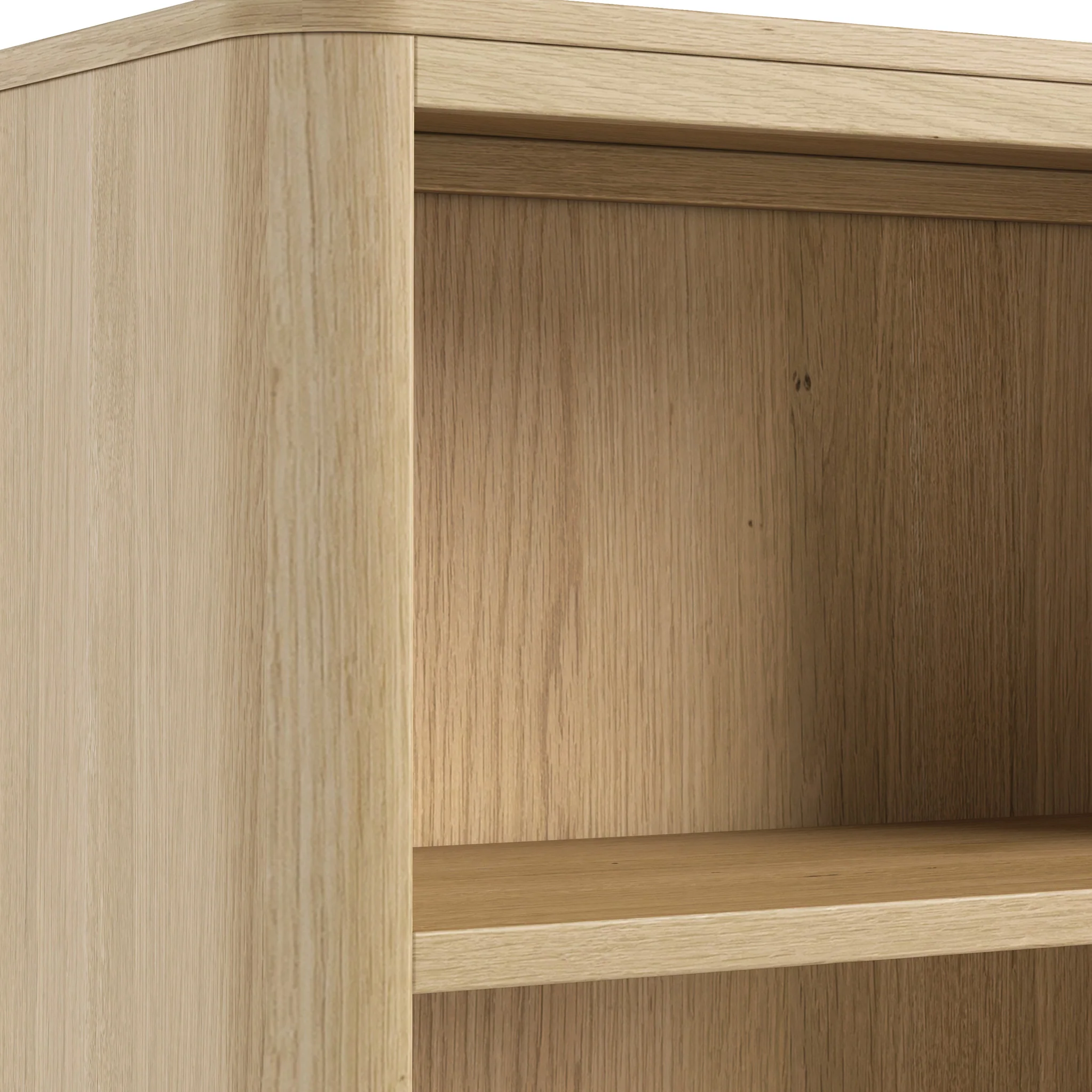 Whitstone Oak Large Storage Bookcase - Image 6