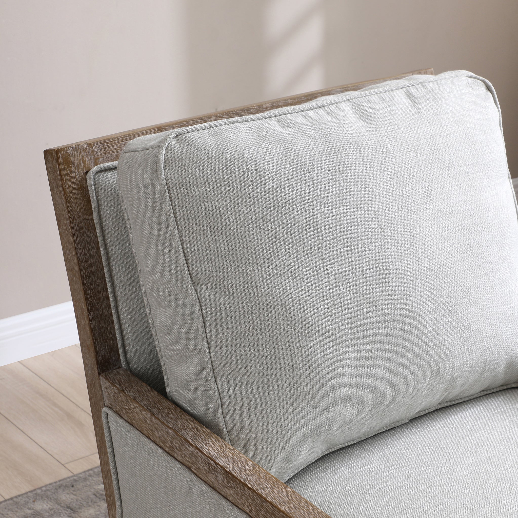 Winchester Textured Linen Accent Chair - Image 4