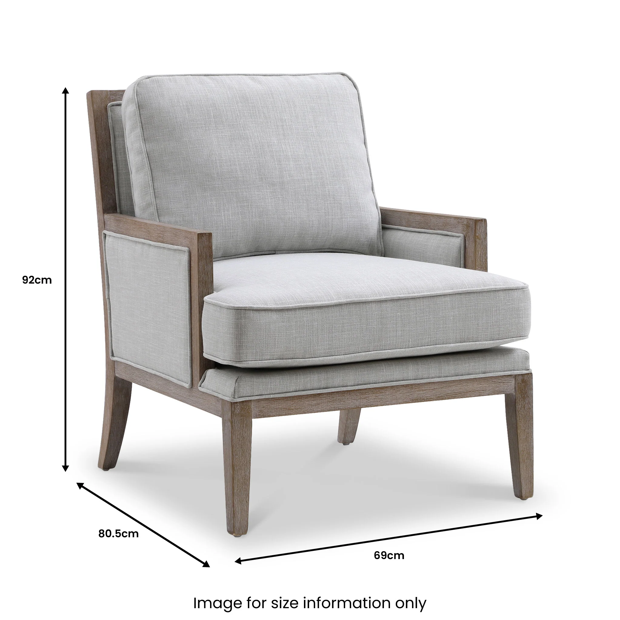 Winchester Textured Linen Accent Chair - Image 9