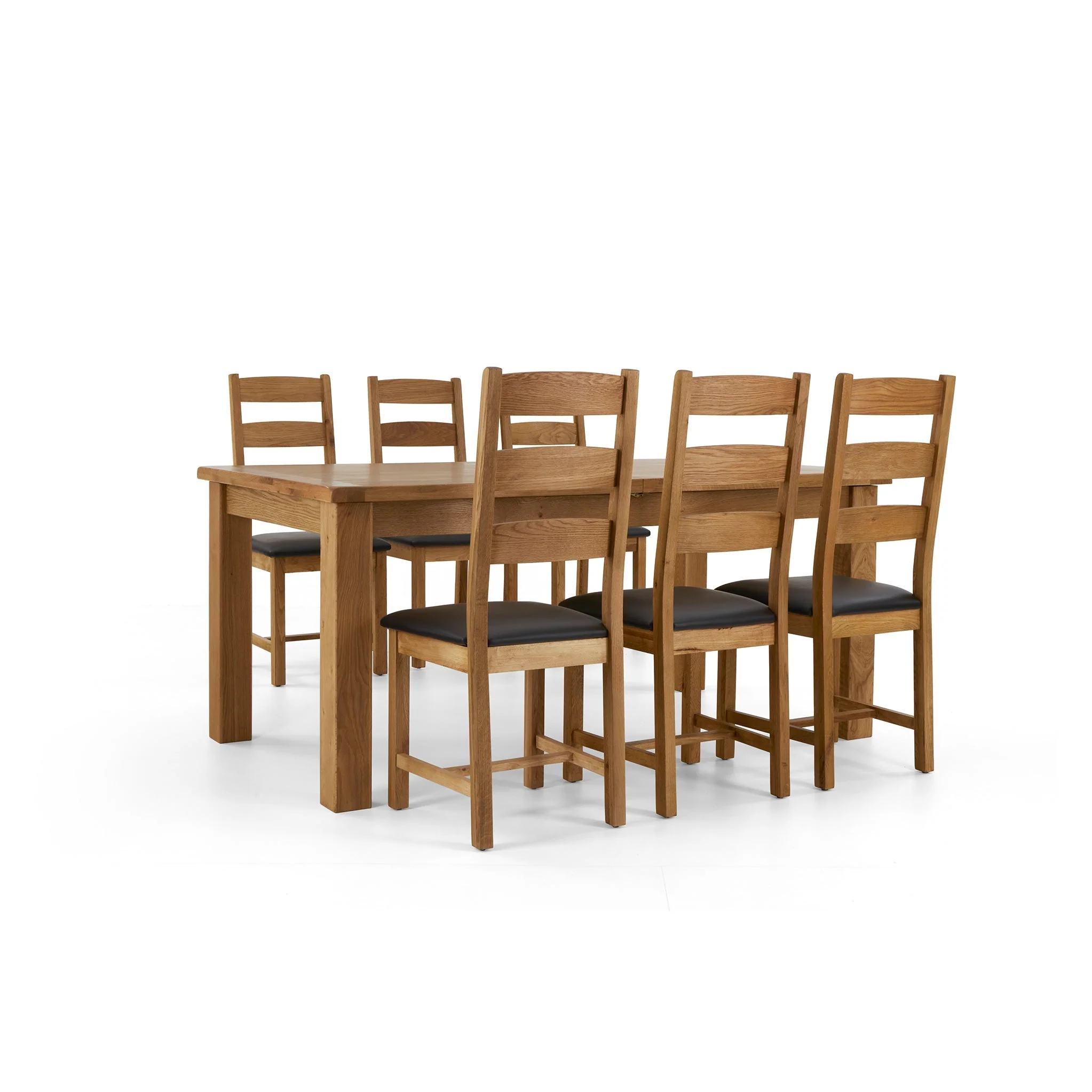 Zelah Oak 180-230cm Extending Dining Table - Image 7