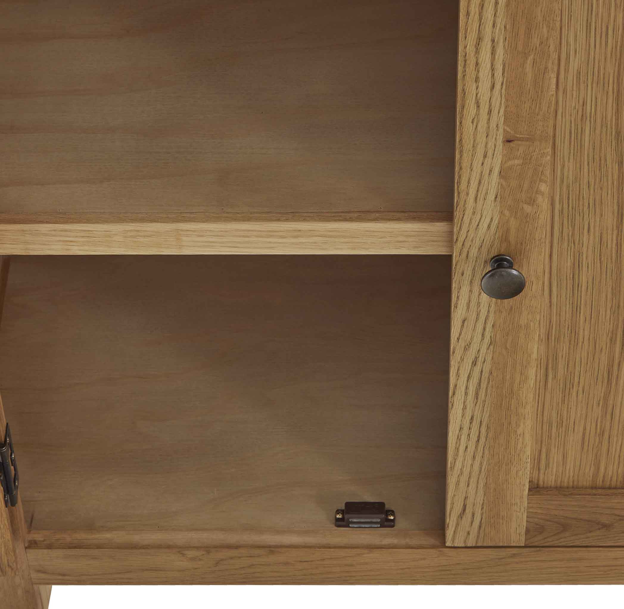 Zelah Oak Display Cabinet - Image 16